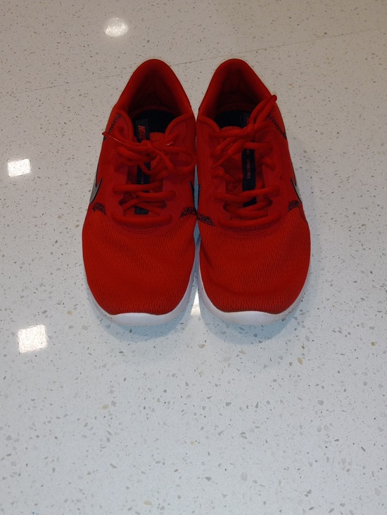 Nike Flex Experience Running Gym Trainer Shoes Sneakers Red White Black 7 Wmns - Picture 4 of 6